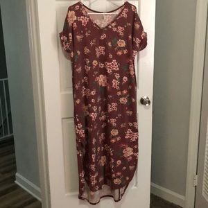 Maternity long t shirt dress